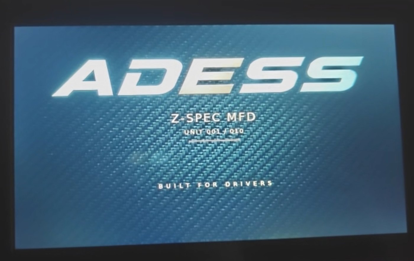 ADESS Z-SPEC Nissan Skyline R34 MFD boot screen
