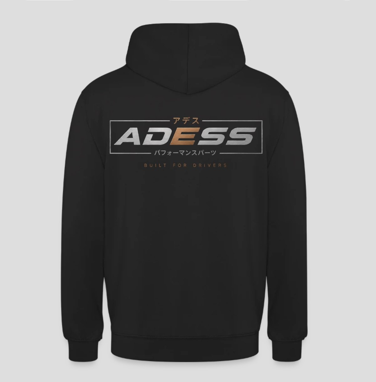 ADESS demo hoodie back